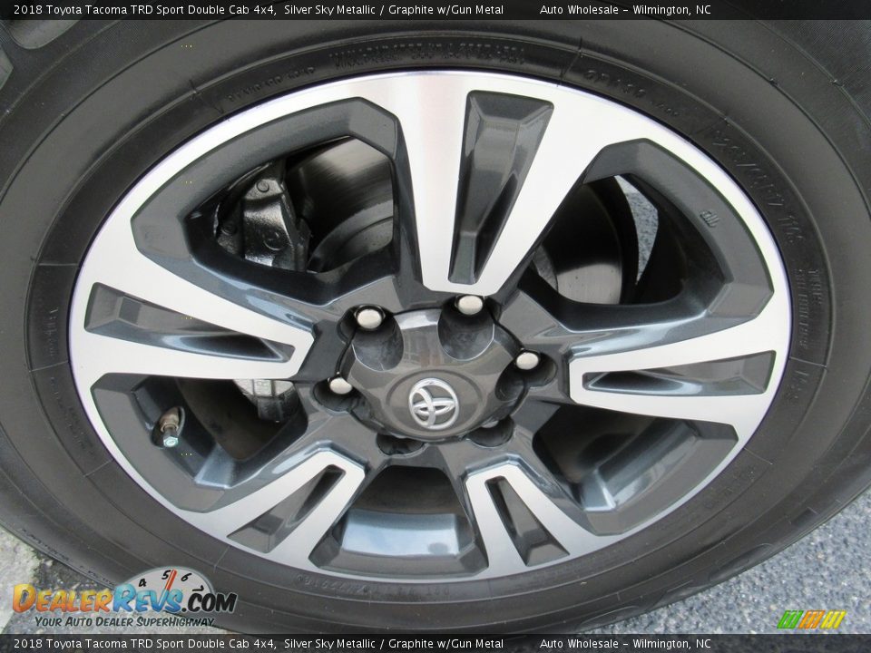 2018 Toyota Tacoma TRD Sport Double Cab 4x4 Silver Sky Metallic / Graphite w/Gun Metal Photo #7