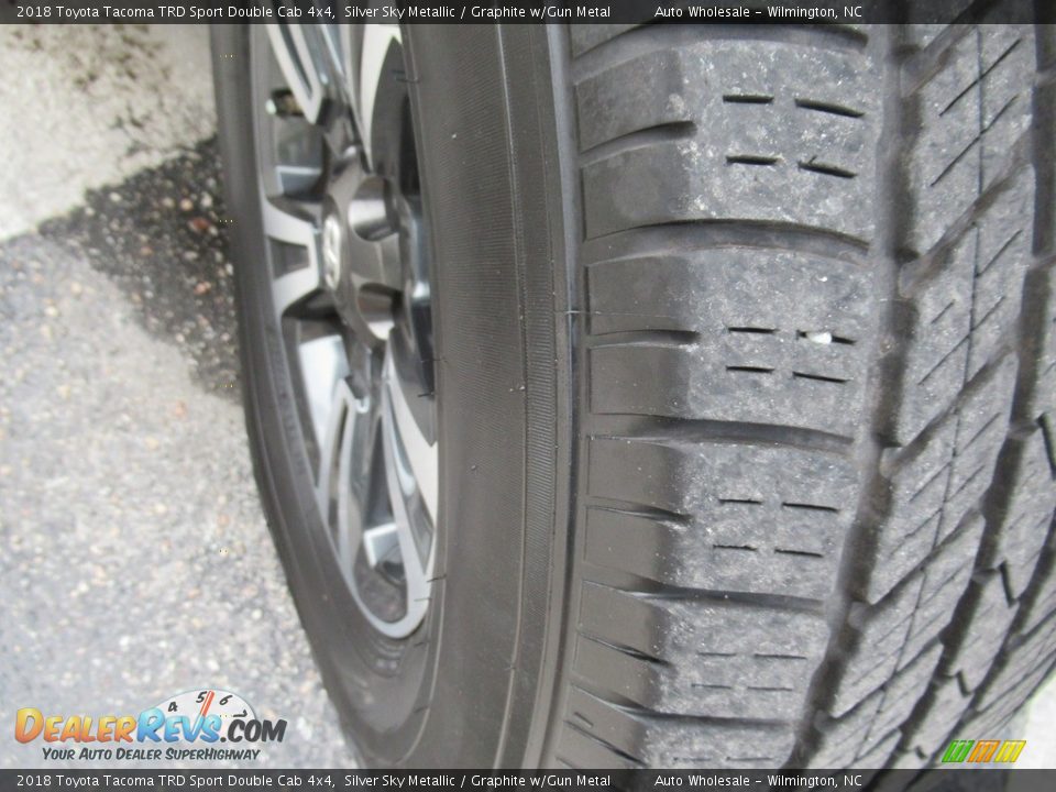 2018 Toyota Tacoma TRD Sport Double Cab 4x4 Silver Sky Metallic / Graphite w/Gun Metal Photo #8