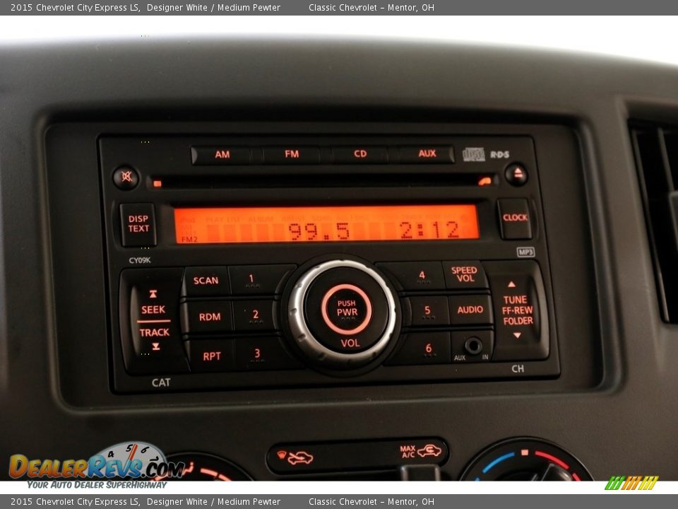 2015 Chevrolet City Express LS Designer White / Medium Pewter Photo #10