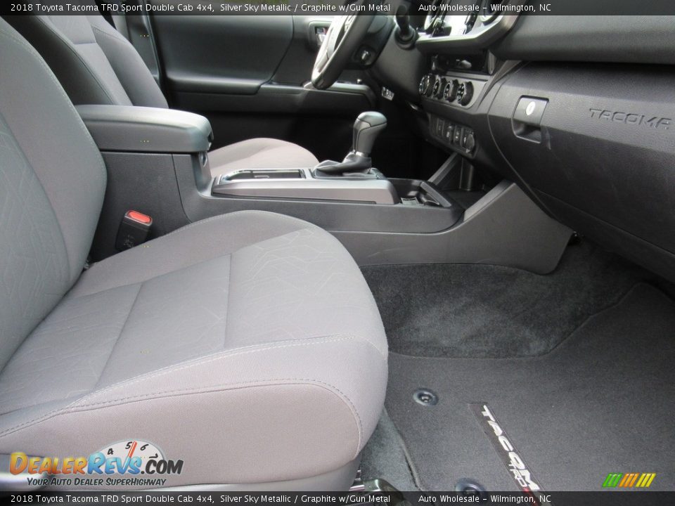 2018 Toyota Tacoma TRD Sport Double Cab 4x4 Silver Sky Metallic / Graphite w/Gun Metal Photo #13