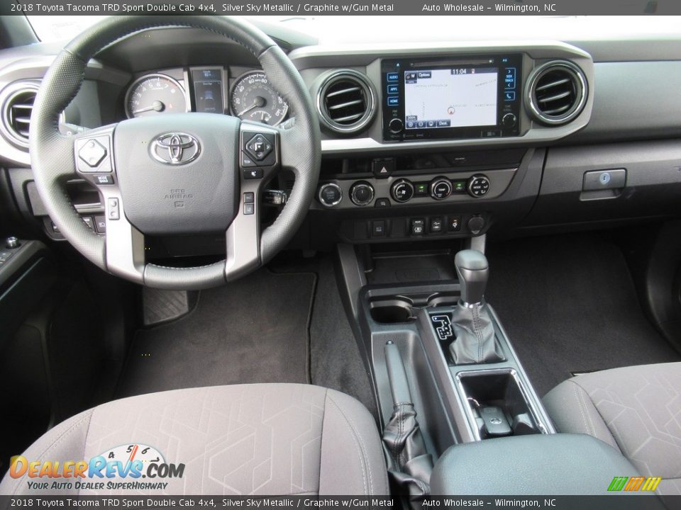 2018 Toyota Tacoma TRD Sport Double Cab 4x4 Silver Sky Metallic / Graphite w/Gun Metal Photo #15