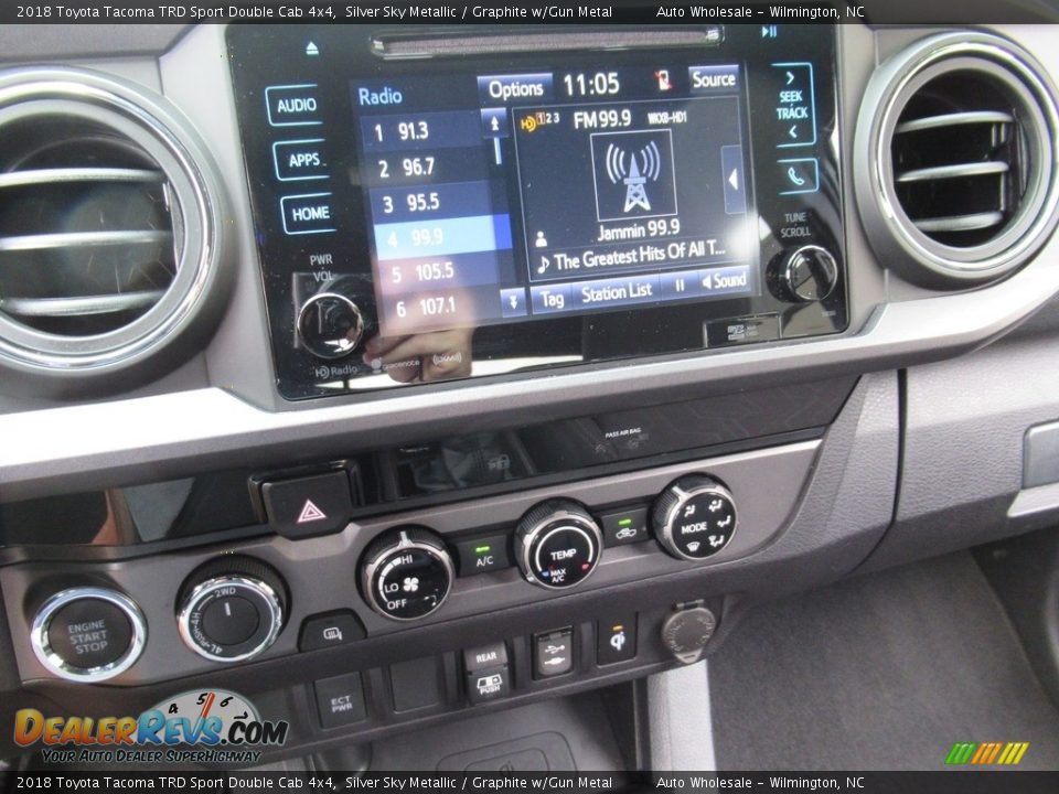 2018 Toyota Tacoma TRD Sport Double Cab 4x4 Silver Sky Metallic / Graphite w/Gun Metal Photo #18