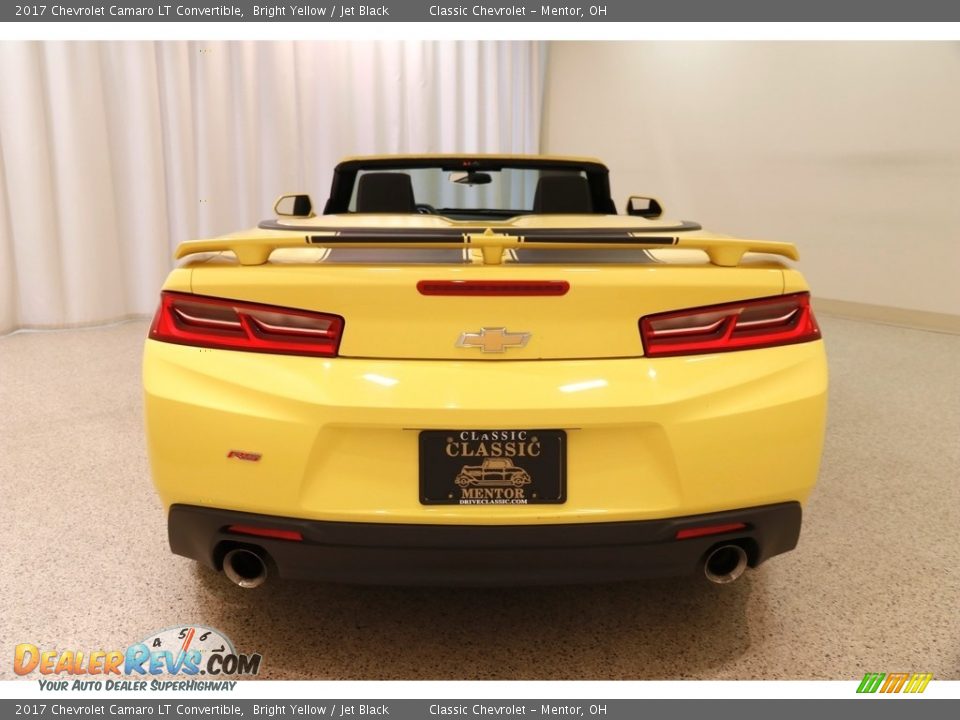 2017 Chevrolet Camaro LT Convertible Bright Yellow / Jet Black Photo #19