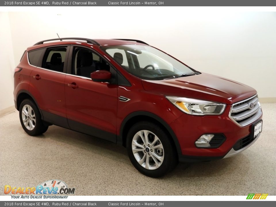 2018 Ford Escape SE 4WD Ruby Red / Charcoal Black Photo #1