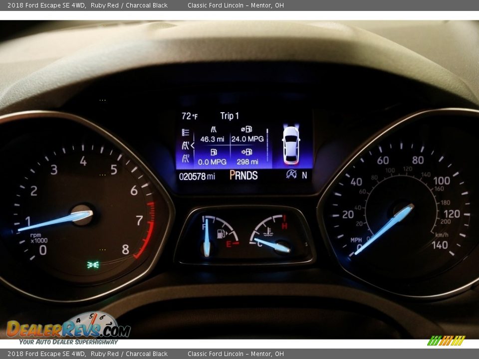2018 Ford Escape SE 4WD Ruby Red / Charcoal Black Photo #8