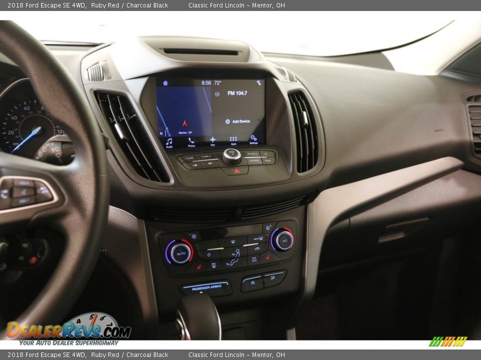 2018 Ford Escape SE 4WD Ruby Red / Charcoal Black Photo #9