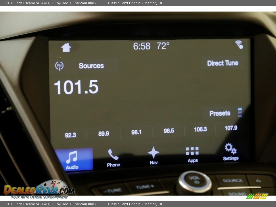 2018 Ford Escape SE 4WD Ruby Red / Charcoal Black Photo #12