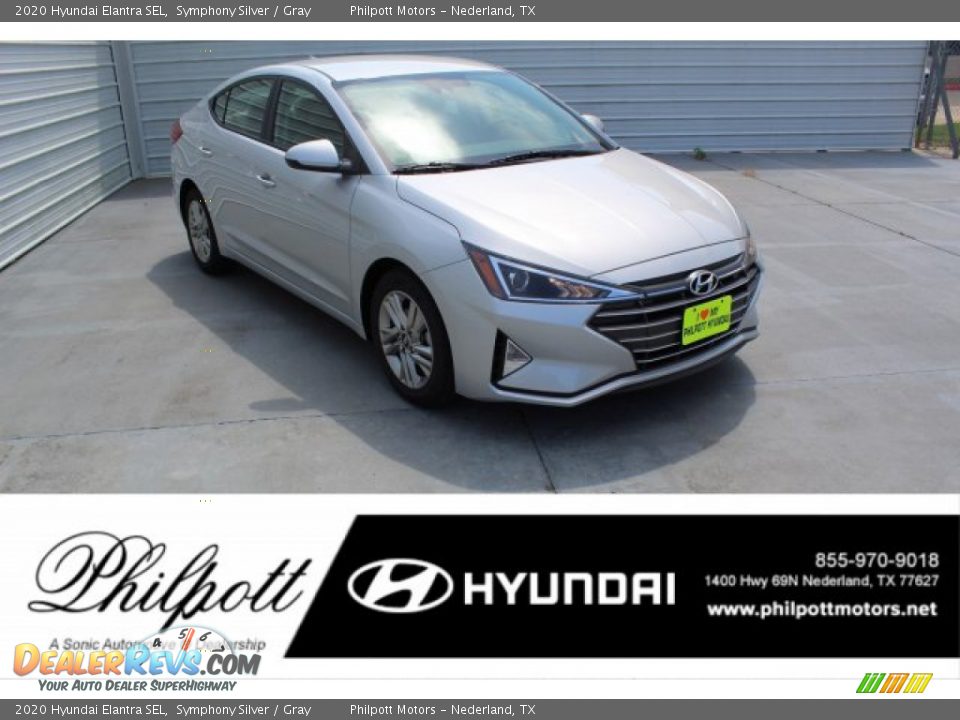 2020 Hyundai Elantra SEL Symphony Silver / Gray Photo #1