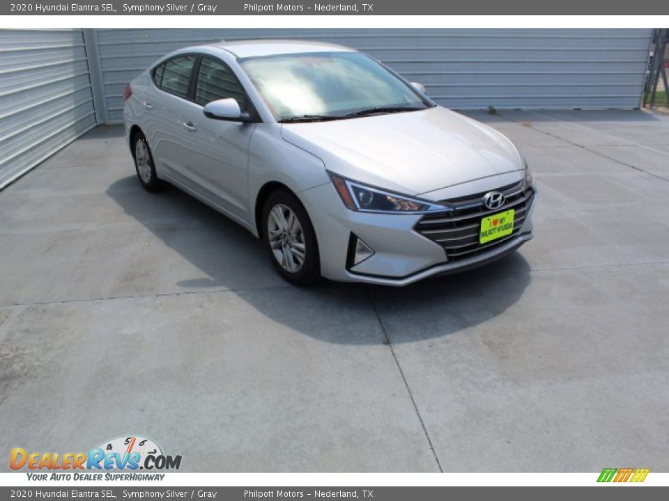 2020 Hyundai Elantra SEL Symphony Silver / Gray Photo #3