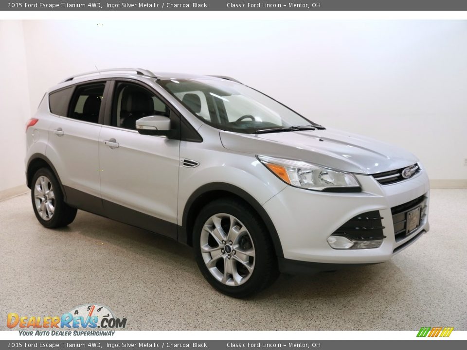 2015 Ford Escape Titanium 4WD Ingot Silver Metallic / Charcoal Black Photo #1
