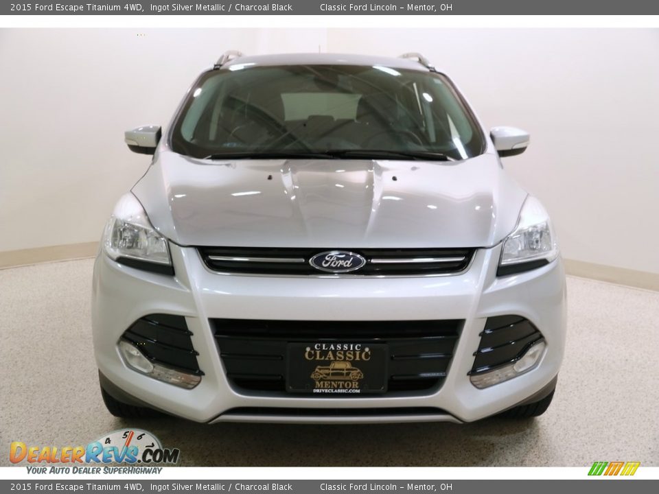 2015 Ford Escape Titanium 4WD Ingot Silver Metallic / Charcoal Black Photo #2