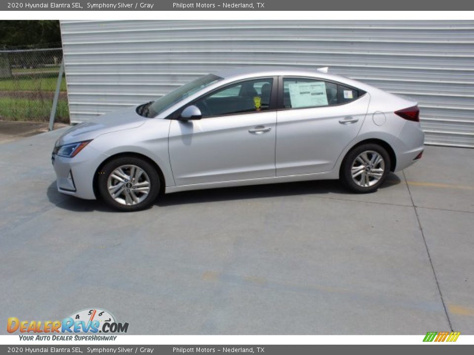 2020 Hyundai Elantra SEL Symphony Silver / Gray Photo #7