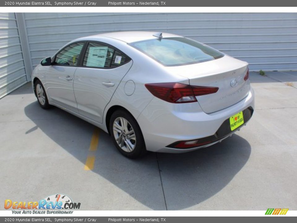2020 Hyundai Elantra SEL Symphony Silver / Gray Photo #8