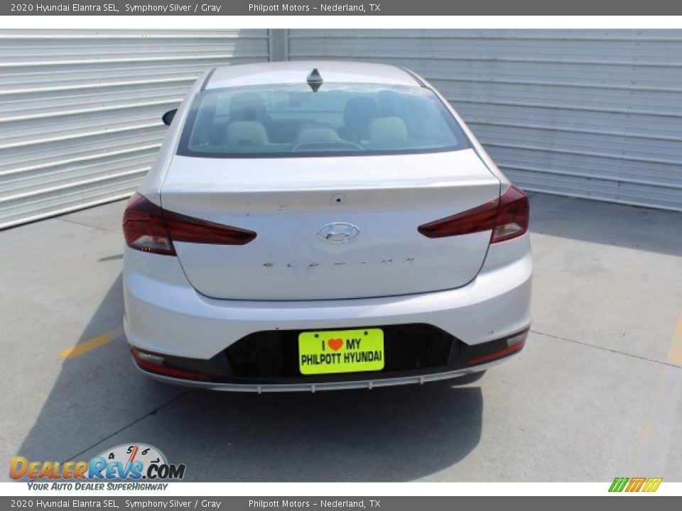 2020 Hyundai Elantra SEL Symphony Silver / Gray Photo #9