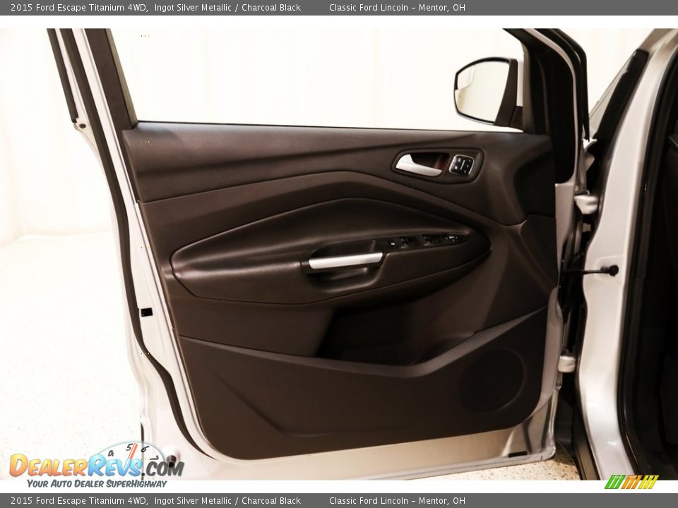 2015 Ford Escape Titanium 4WD Ingot Silver Metallic / Charcoal Black Photo #5