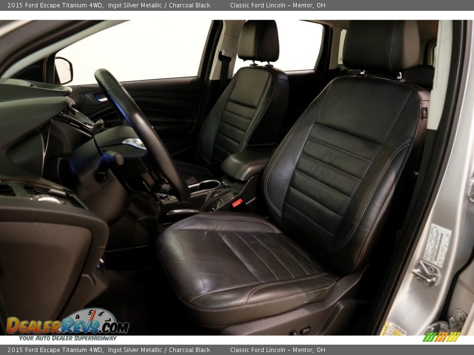 2015 Ford Escape Titanium 4WD Ingot Silver Metallic / Charcoal Black Photo #6