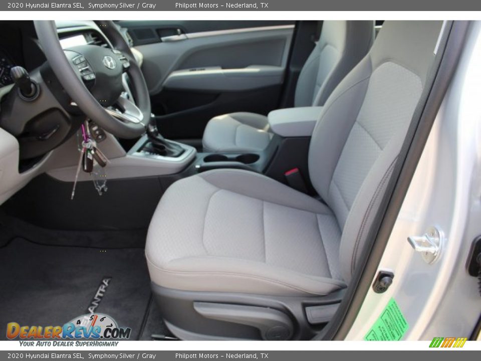2020 Hyundai Elantra SEL Symphony Silver / Gray Photo #12