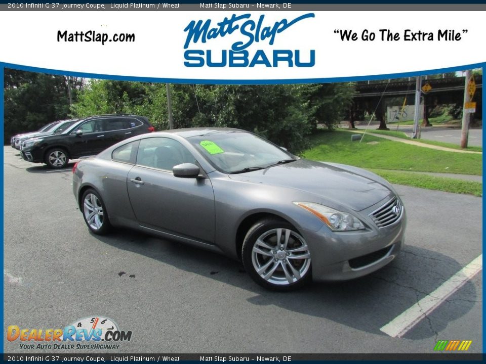 2010 Infiniti G 37 Journey Coupe Liquid Platinum / Wheat Photo #1