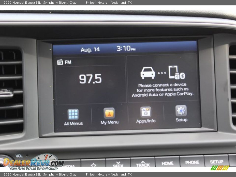 2020 Hyundai Elantra SEL Symphony Silver / Gray Photo #17