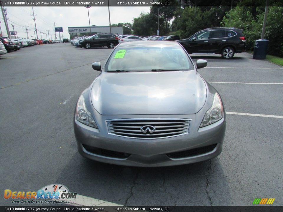 2010 Infiniti G 37 Journey Coupe Liquid Platinum / Wheat Photo #3