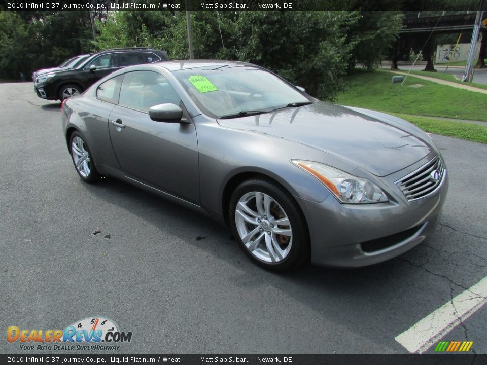 2010 Infiniti G 37 Journey Coupe Liquid Platinum / Wheat Photo #4