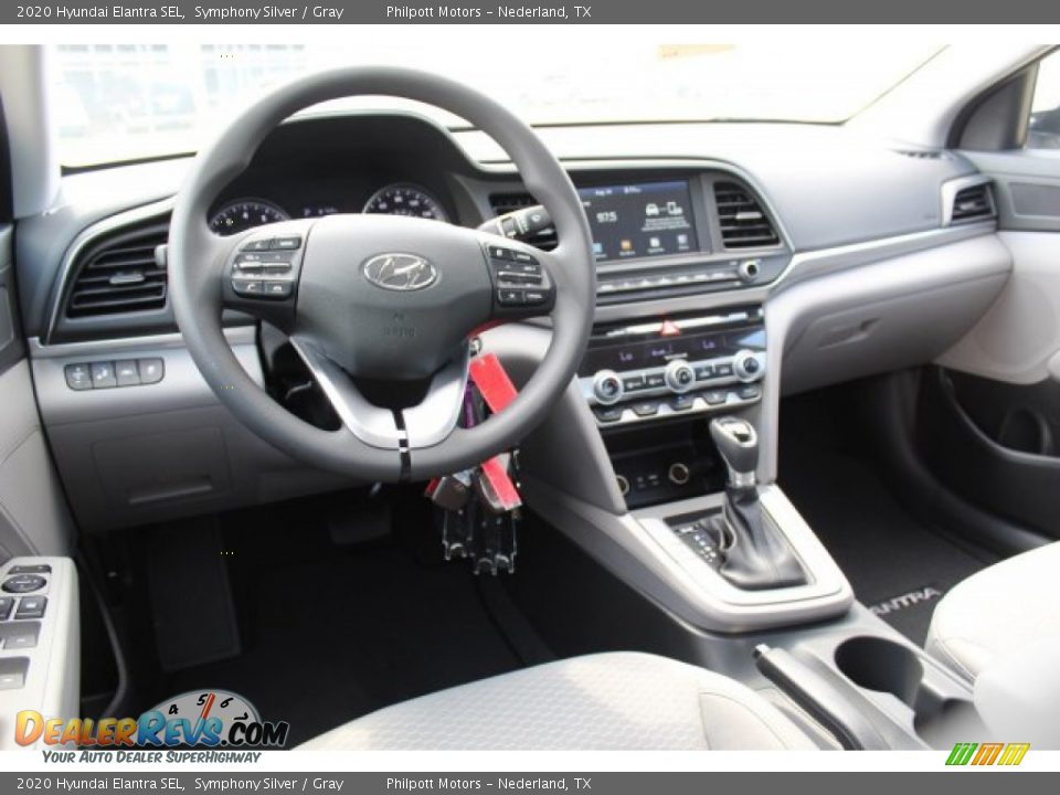 2020 Hyundai Elantra SEL Symphony Silver / Gray Photo #21
