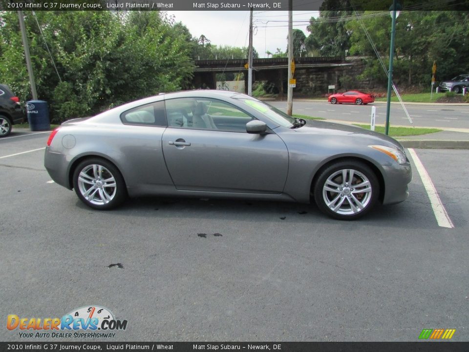 2010 Infiniti G 37 Journey Coupe Liquid Platinum / Wheat Photo #5