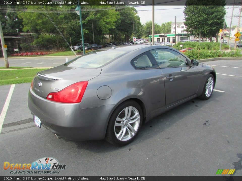 2010 Infiniti G 37 Journey Coupe Liquid Platinum / Wheat Photo #6