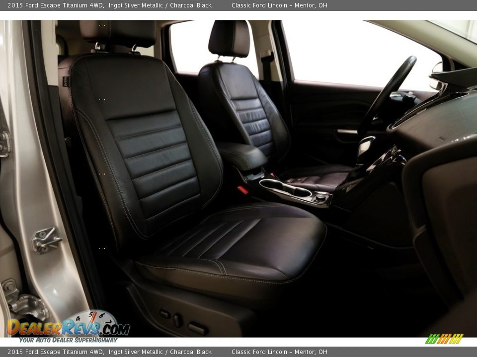 2015 Ford Escape Titanium 4WD Ingot Silver Metallic / Charcoal Black Photo #18
