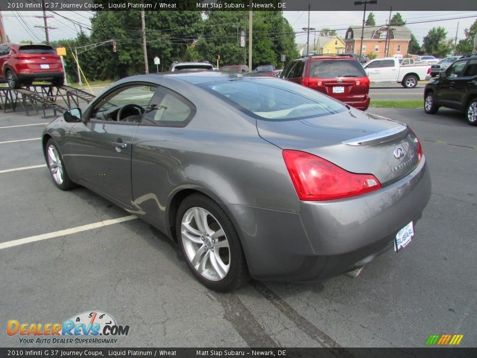 2010 Infiniti G 37 Journey Coupe Liquid Platinum / Wheat Photo #8