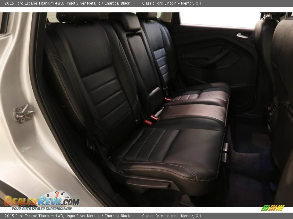 2015 Ford Escape Titanium 4WD Ingot Silver Metallic / Charcoal Black Photo #19