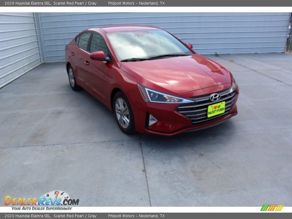 2020 Hyundai Elantra SEL Scarlet Red Pearl / Gray Photo #2