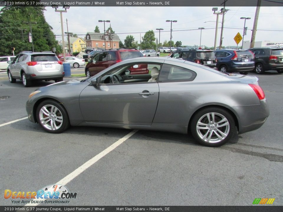 2010 Infiniti G 37 Journey Coupe Liquid Platinum / Wheat Photo #9