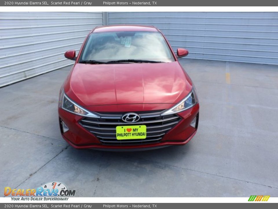 2020 Hyundai Elantra SEL Scarlet Red Pearl / Gray Photo #3