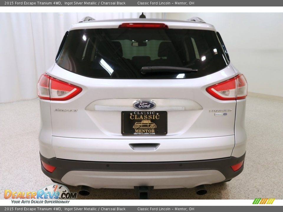 2015 Ford Escape Titanium 4WD Ingot Silver Metallic / Charcoal Black Photo #21