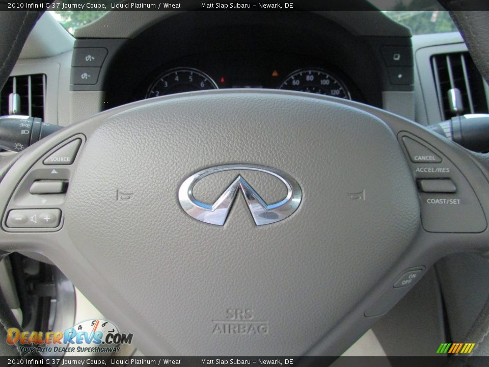 2010 Infiniti G 37 Journey Coupe Liquid Platinum / Wheat Photo #10