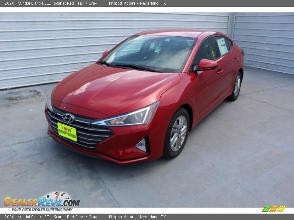 2020 Hyundai Elantra SEL Scarlet Red Pearl / Gray Photo #4