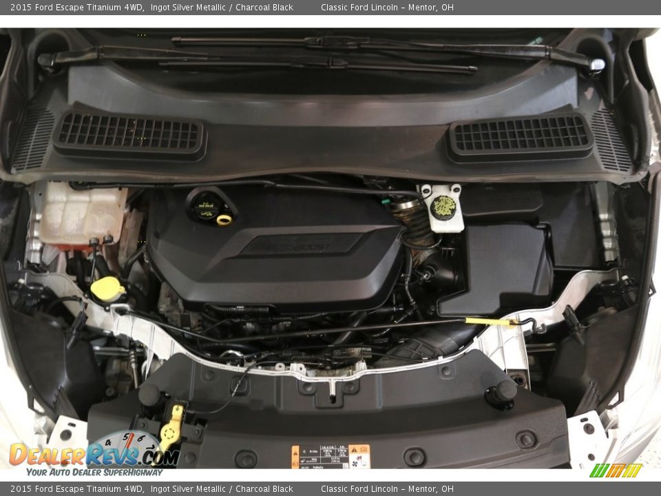 2015 Ford Escape Titanium 4WD Ingot Silver Metallic / Charcoal Black Photo #22