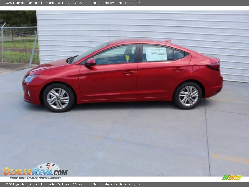 2020 Hyundai Elantra SEL Scarlet Red Pearl / Gray Photo #6