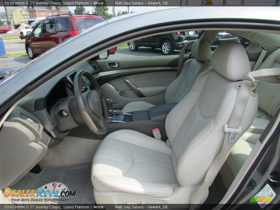 2010 Infiniti G 37 Journey Coupe Liquid Platinum / Wheat Photo #12
