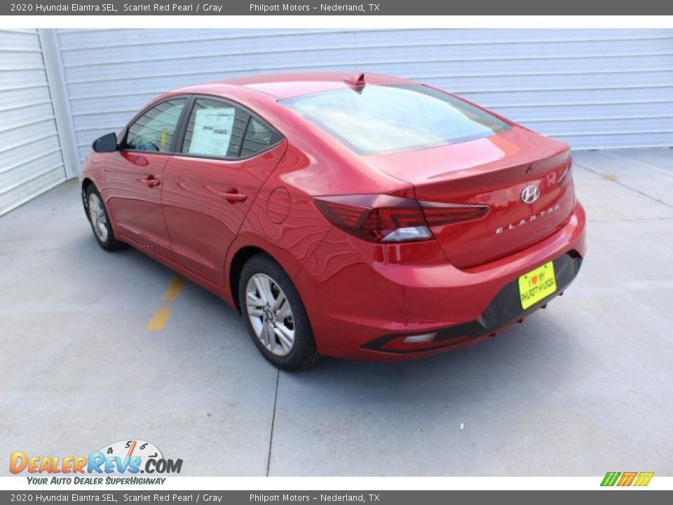 2020 Hyundai Elantra SEL Scarlet Red Pearl / Gray Photo #7