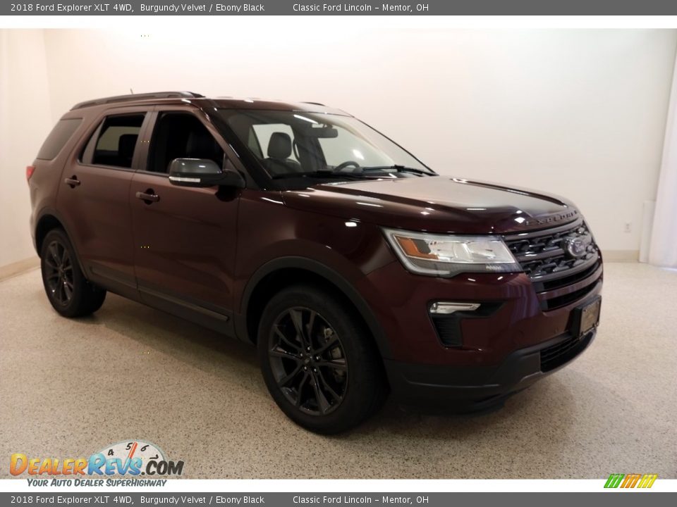 2018 Ford Explorer XLT 4WD Burgundy Velvet / Ebony Black Photo #1