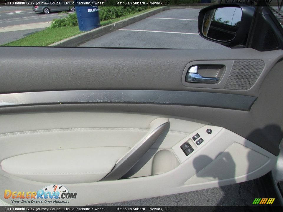 2010 Infiniti G 37 Journey Coupe Liquid Platinum / Wheat Photo #13