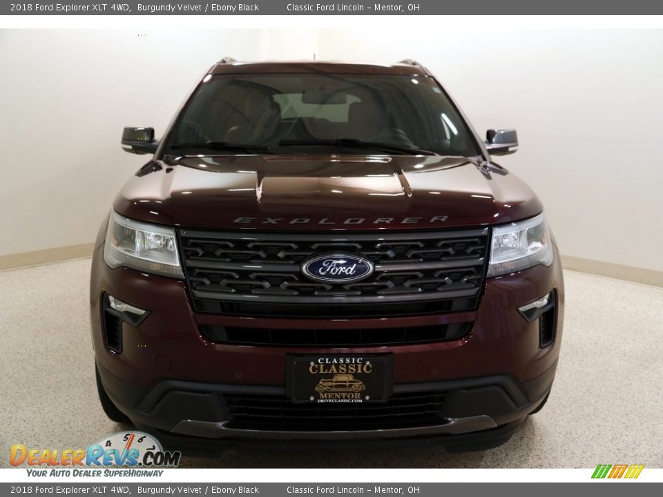 2018 Ford Explorer XLT 4WD Burgundy Velvet / Ebony Black Photo #2