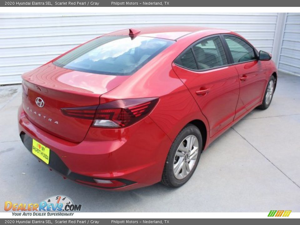 2020 Hyundai Elantra SEL Scarlet Red Pearl / Gray Photo #9