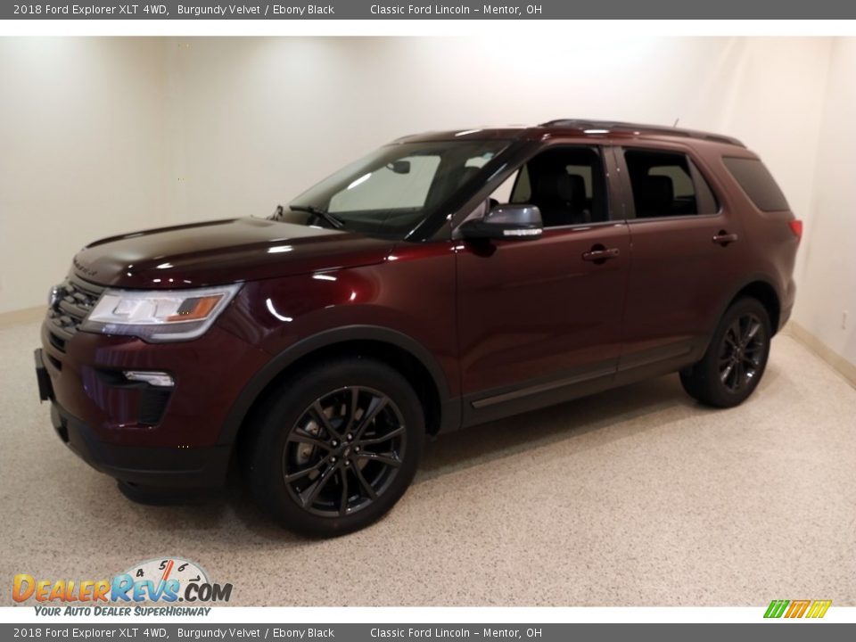 2018 Ford Explorer XLT 4WD Burgundy Velvet / Ebony Black Photo #3