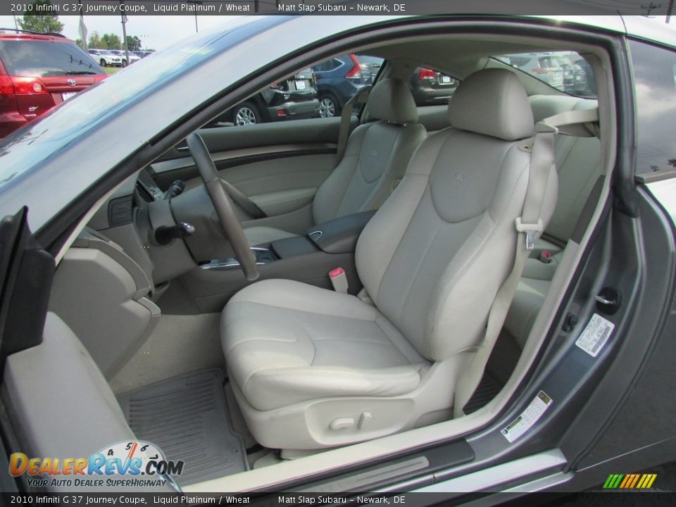 2010 Infiniti G 37 Journey Coupe Liquid Platinum / Wheat Photo #15