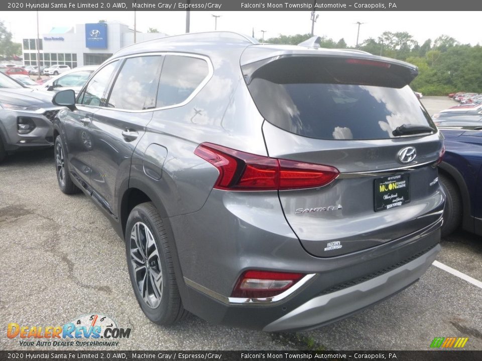 2020 Hyundai Santa Fe Limited 2.0 AWD Machine Gray / Espresso/Gray Photo #3