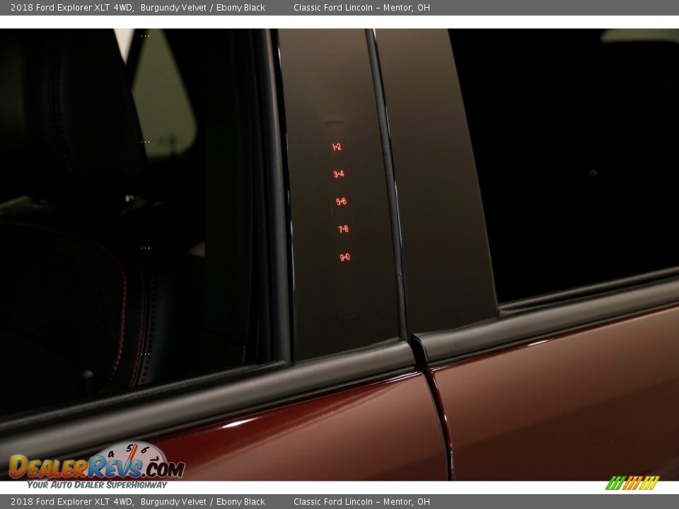 2018 Ford Explorer XLT 4WD Burgundy Velvet / Ebony Black Photo #6