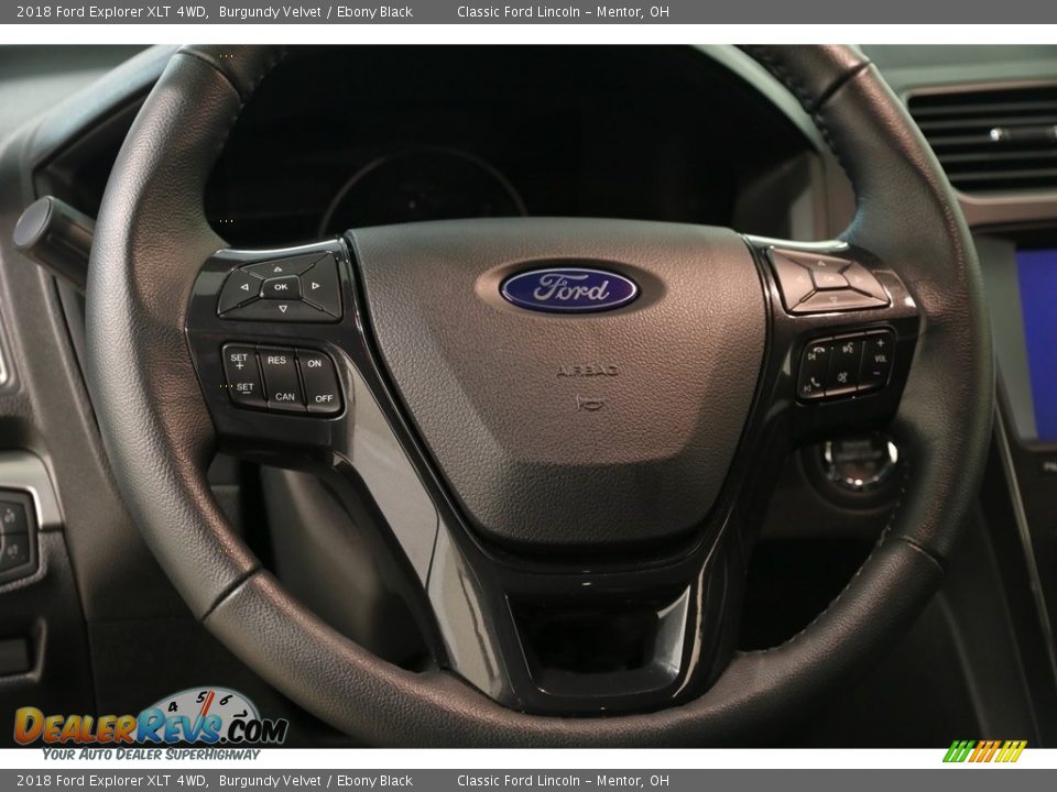 2018 Ford Explorer XLT 4WD Burgundy Velvet / Ebony Black Photo #7